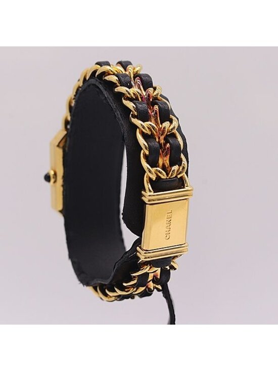 Chanel Premiere L Quartz Black Dial Bracelet Watch